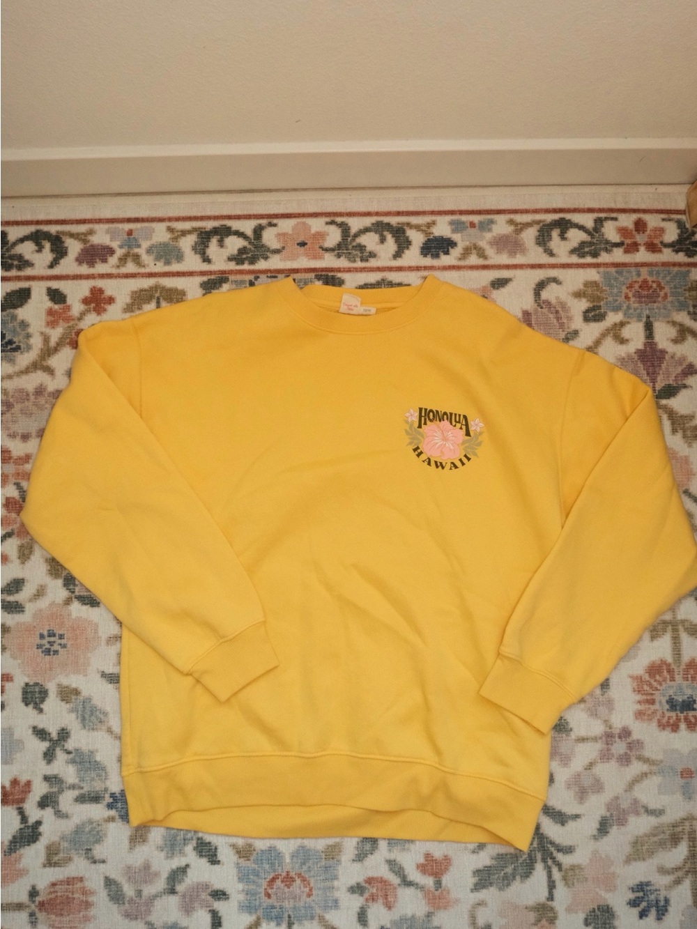 Hawaii Yellow Crewneck Sweatshirt